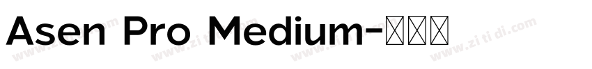 Asen Pro Medium字体转换 Asen Pro Medium字体转换